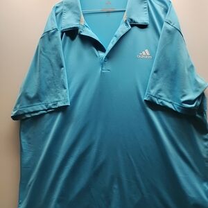 Adidas Men's Teal/Blue Polo Golf Shirt
